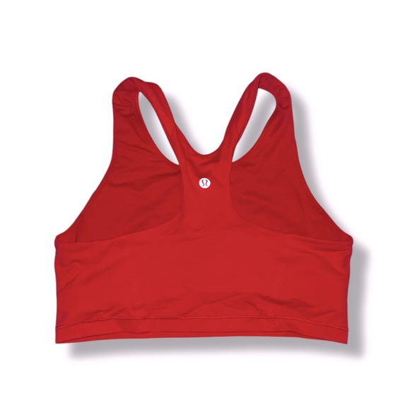 LULULEMON Fast As Light True Red Bra Crop Top Luxtreme Sz 8 - Picture 6 of 7